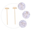 SAFIGLE 2pcs Mini Rake for Zen Garden Decoration Meditation Accessories