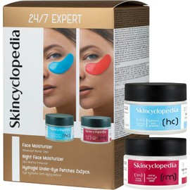 SKC Gift Set for Women, Anti-Ageing Face Care Set, Beauty Gift Set with Retinol Cream and Hyaluronic Cream with Ceramides Plus 4 Eye Pads, Perfect Birthday Gift Set