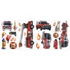 RoomMates RMK1125SCS Fire Brigade Peel and Stick Wall Decals ,