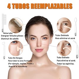 Máquina Facial De Alta Frecuencia,Equipo De Alta Frecuencia Para La Piel,máquina Portátil De Mano De Alta Frecuencia Para La Piel Facial Con 4 Tubos D