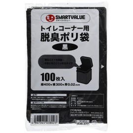 Smart Value, Toilet Corner Deodorizer Poly Bags of 100 Piece n141j