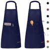 Viedouce 2-Pack of Waterproof Cooking Aprons with Pockets, Adjustable Kitchen