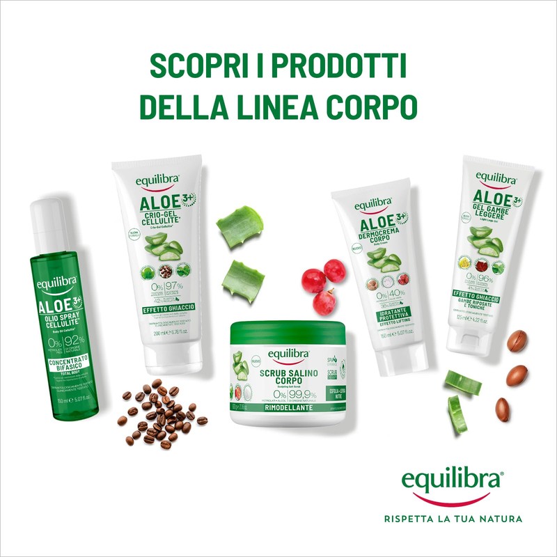 Aloe Crema Corpo Nutriente, Protettiva, Tonificante Equilibra