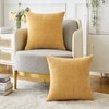 MIULEE Pack of 4 Throw Pillow Covers 18x18 Inch Soft