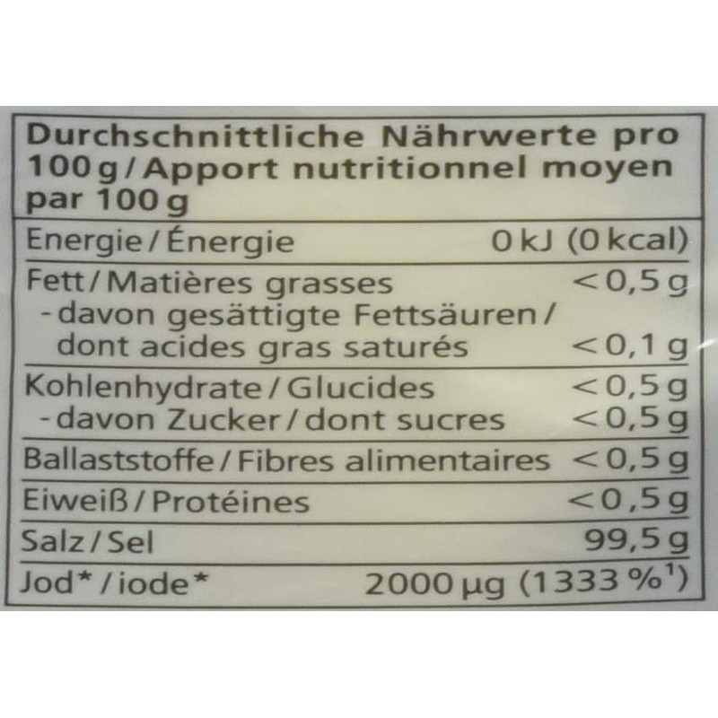 Alnatura Sea salt with iodine, 500 g