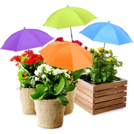 Adjustable Plant Umbrellas for Outdoor Plants, Large Garden Sun Shade Covers for Plants Plants Shade Cover, Higher Sun Shade for Plants, Potted Plant, Garden Beds (dark blue + green + purple + orange)
