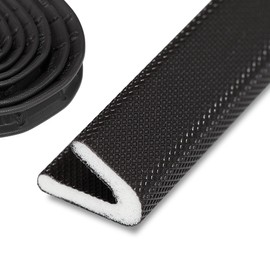 Coengwui V-Shaped Self Adhesive Seal Strip, 236.4" L x 0.45" H Weatherstrip Draft Stopper for Door, Window Gaps - Dustproof, Soundproof & Thermal Insulation