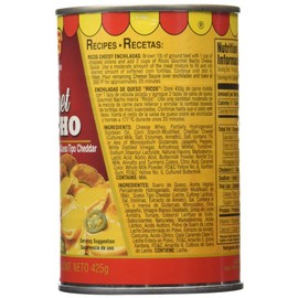 Ricos Gourmet Nacho Cheddar Cheese Sauce with Jalapenos (Pack of 3) 15 oz Cans