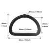 Wuuycoky 1.25" Inner Diameter Black D Rings Buckles D-ring Non-welded