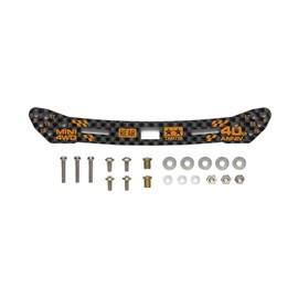 Tamiya 95642 Mini 4WD Special Planning Mini 40th Anniversary HG Carbon Stay for Rear Wide Slide Damper 0.08 inch (2 mm), Orange