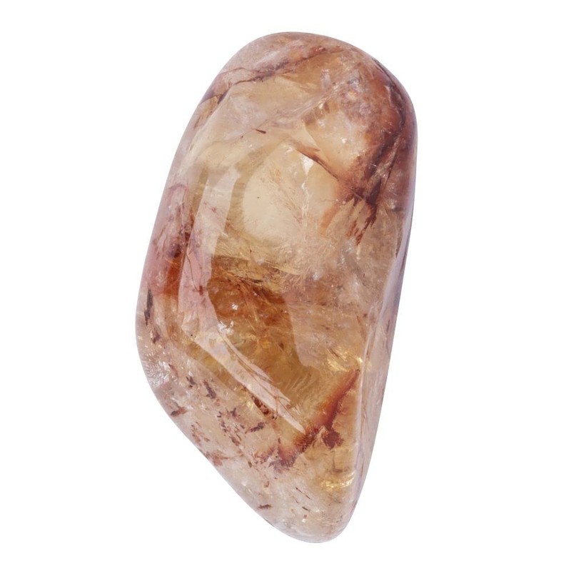 Earth Story Citrine Heat Treated Quality Large Tumblestone (Approx 2-3cm)