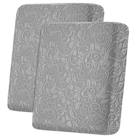 Lapalife Stretch Couch Cushion Covers Jacquard Pattern Sofa Slipcovers,Fitted Sheets for Couch,Anti-Slip Couch Seat Cover Furniture Slipcovers for Kids,Pets(1 Seater,Light Gray)