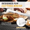 AGIgear Bread Knife,14 Inch Multifunction Serrated Knife,German High Carbon Stainless