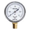 SENCTRL 0-3 Psi Low Pressure Gauge, Capsule Gauge, 2-1/2" Dial