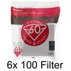 HARIO V60 Paper Coffee Filters, Size 01, Set of 6