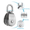 PATIKIL M25 Double Pulley Block, 304 Stainless Steel Heavy Wire