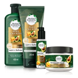 Kit Herbal Essences Rutina Completa, Pequi y Aguacate, Nutre y Hidrata el Cabello
