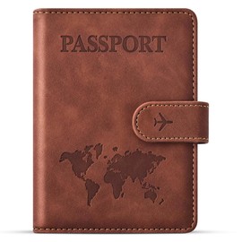 Passport Holder for Travel Essentials, Passport Wallet Cover Case for Travel Must Haves Accessories,Passport Book Holders for Women and Men
