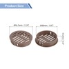 sourcing map Round Soffit Vents 2 inch, 8Pcs Brown Plastic