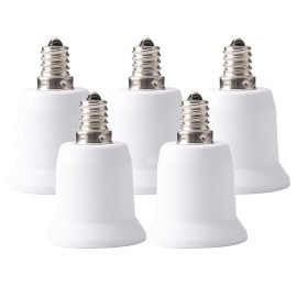 YI LIGHTING 12pcs Candelabra E12 Base to E26 Medium Screw Socket Adapter Converter