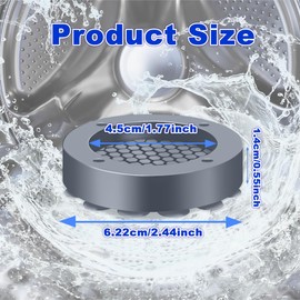 ELANE 4 Pack Anti Vibration Pads for Washing Machine with 19 Strong Adsorption Suction Cup, Non-Slip Anti Vibration Pads for Washer and Dryer Machine, Noise Dampening and Stop Washer Dryer Walking