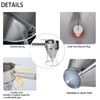 QUJIFETU Pancake Dispenser，Stainless Steel Pancake Batter Dispenser with Squeeze Handle