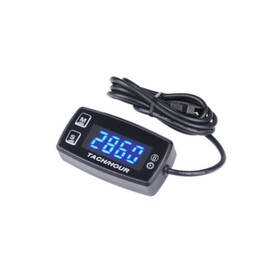 RacingPowerSports LED 12V Backlit Tach Tachometer Hour Meter ATV Boat Bike UTV