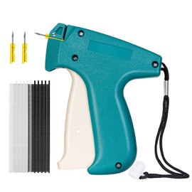 Clothes Tagging Applicator, Stitch Gun for Clothes with 5000pcs Clothing Tag Barbs Attachments and 2 Pieces Steel Needles, for Boutique Store Consignment Garage Yard Sale, Green