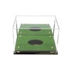 Better Display Cases Acrylic Rugby Ball Display Case Gold Risers