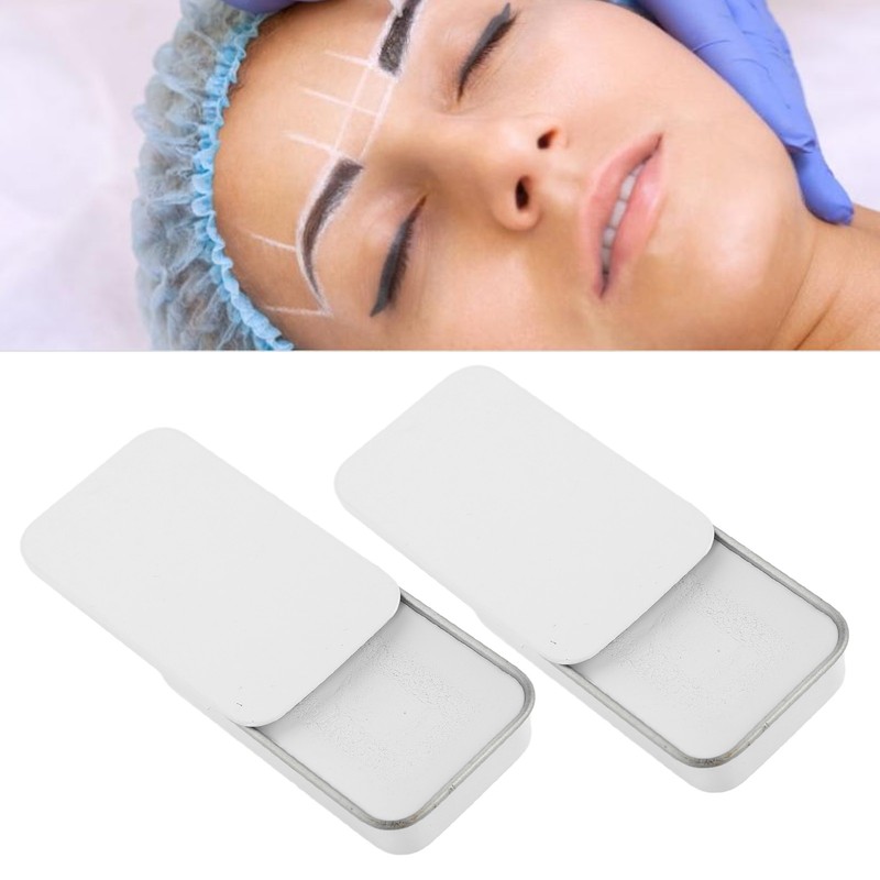 2Pcs Eyebrow Paste Mapping Brow Paste Washable Skin Friendly Brow