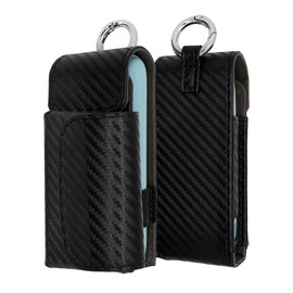 CaseGuider Iluma i-Case, Carbon Pattern, Ilma I Case, Carabiner, Portable, 360° Full Protection, Simple Case, Protective Cover, Hit Stick Storage, Compatible with Older Ilma Models (Black)