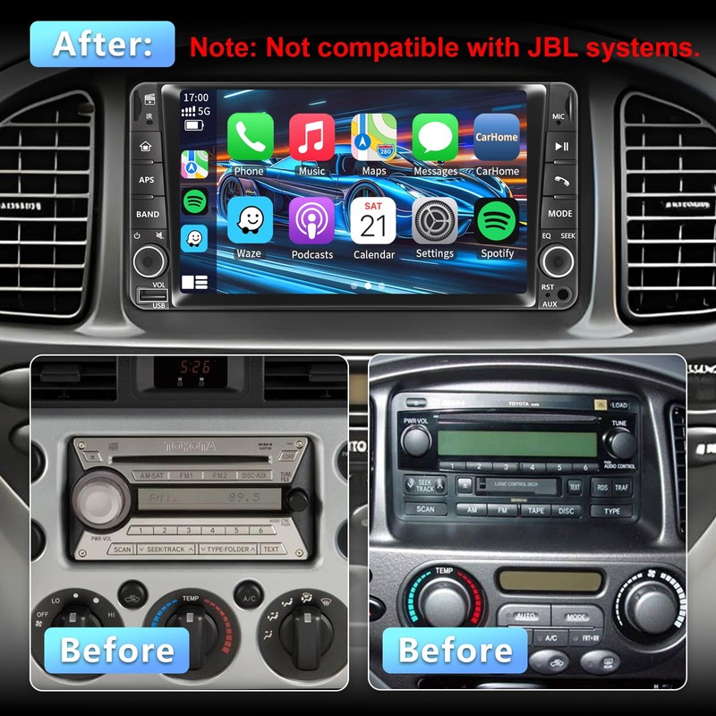 Plug&Play Car Radio for Toyota 4Runner 2003-2009,for Tundra 2003-2006, for