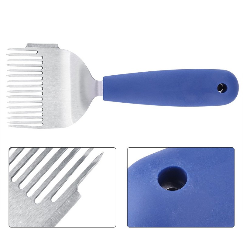 DDBSUN Stainless Steel Plastic Handle Bee Uncapping Fork Beehive Supplies