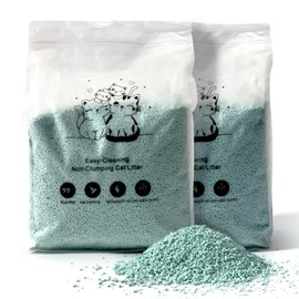 Fylica Nano-Silica Gel Clean Premium Cat Litter, Unscented, Odor Control, Ultra-Low dust, Hard Clumping, Lightweight, Low Tracking, 8.8 lbs (4.4lb/Bag)