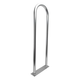 Extreme Max 3006.6915 Universal Aluminum Hand Rail with Base for Pool, Hot Tub, Dock & Deck - 42" H x 13" W