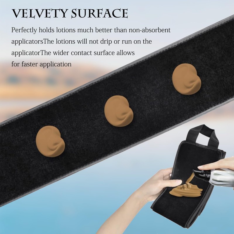 Self Tanning Glove Applicator Microfiber Back Lotion Applicator Apply Lotion