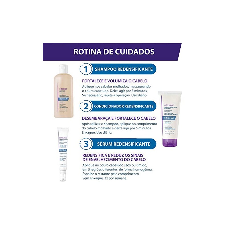 Ducray Densiage Redensifying Shampoo, 6.7 fl. oz.