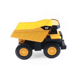CAT Construction Toys, Real Steel Max Dump Truck 16 : Real Steel Body, Working Dump Bed, Oversize All-Terrain Wheels, Heavy-Duty Construction Vehicle for Indoor/Outdoor Play, Kids Ages 3 +