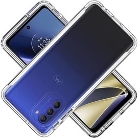 Koucfum Compatible Moto G52 4G Case, Clear, Moto G52, Transparent TPU Cover, Lightweight, Shock Absorption, Scratch Prevention, Portable, Convenient, Anti-Slip, Beautiful, Anti-Yellowing, Clear Cover