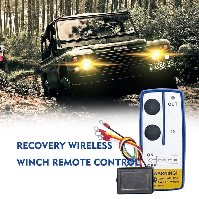 MASO 12V Wireless Winch Remote Control Kit Universal Handset Switch