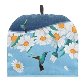 Coloranimal Hummingbird Daisy Insulated Teapot Tea Cosy for Tea Pot Medium Tea Kettle Protective Cover Tea Cozy Teapot Cover Breakfast Pot Cover for Home Kitchen
