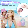Generic Sunscreen Applicator, Cosmetic Brush, Wand, Purple, Reusable, Travel Size