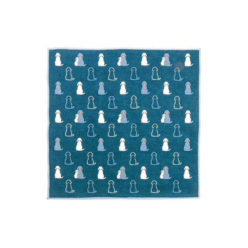 Wataol Semi Wash (Towel Handkerchief), Sitting Dog, Gray