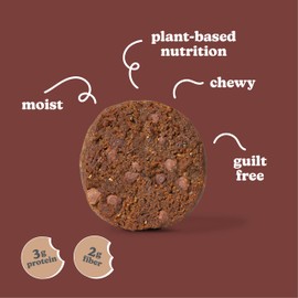 Love + Chew, Mocha Chip Minis - 18 Count - Tasty Gluten Free Cookies - Vegan - Healthy, Paleo, Non GMO Snacks - Individually Wrapped, Soft Baked Cookies - Made from High Protein Almonds - 1 Ounce Each