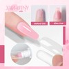 JEWHITENY Poly Extension Gel Nail Set Clear White Pink Poly