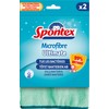 Spontex, Microfibre, Green and Blue, 30 x 30 cm