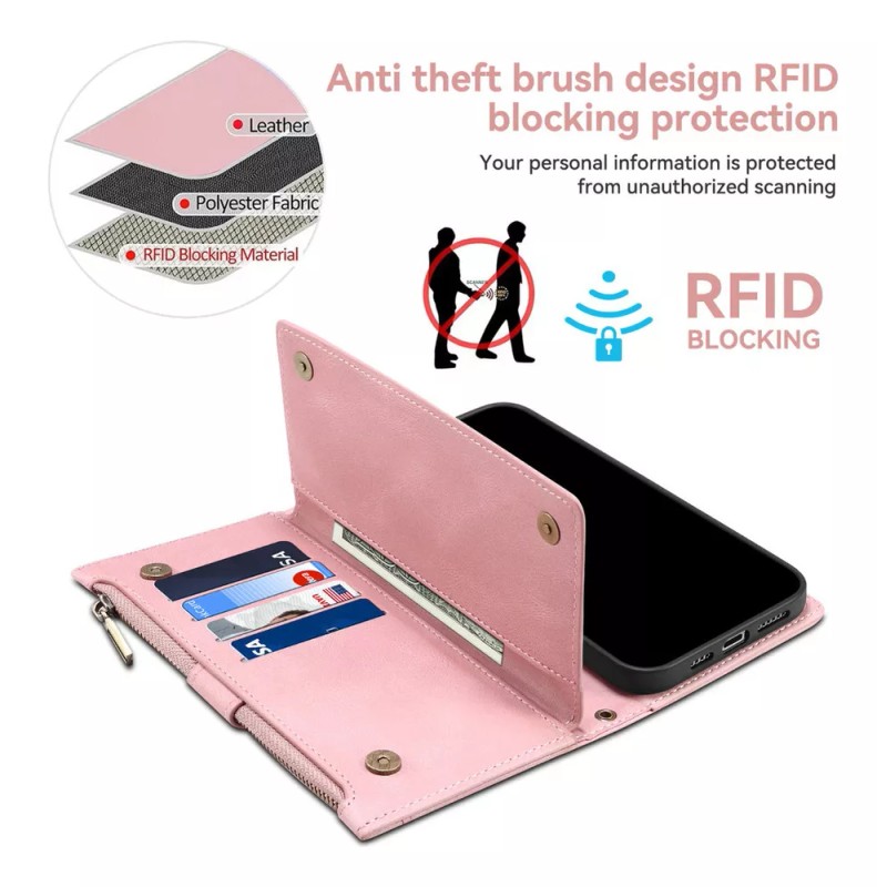 Generic 2×cartera Type Capa For Motorola Moto G54