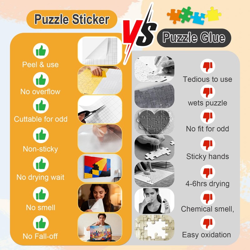 Puzzle Saver Sheets - 12 Pcs For Two 1000-Piece Puzzles