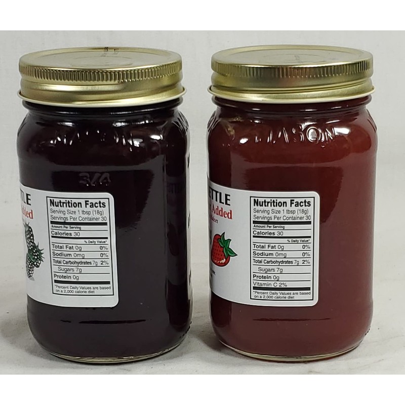 The Dutch Kettle Amish Sugar-free Blackberry & Strawberry Jam 2-18