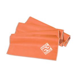 Way 2 Cool Neon Orange Microfiber Cooling Towel, Running, Swimming, Yoga, Fitness, Pilates, Golf